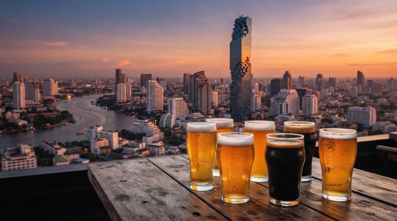 Brewski Rooftop Craft Beer Bar Bangkok rooftop bar
