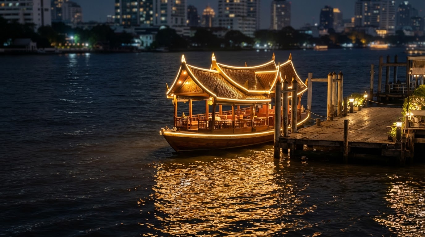 Hotel pier dinner boats