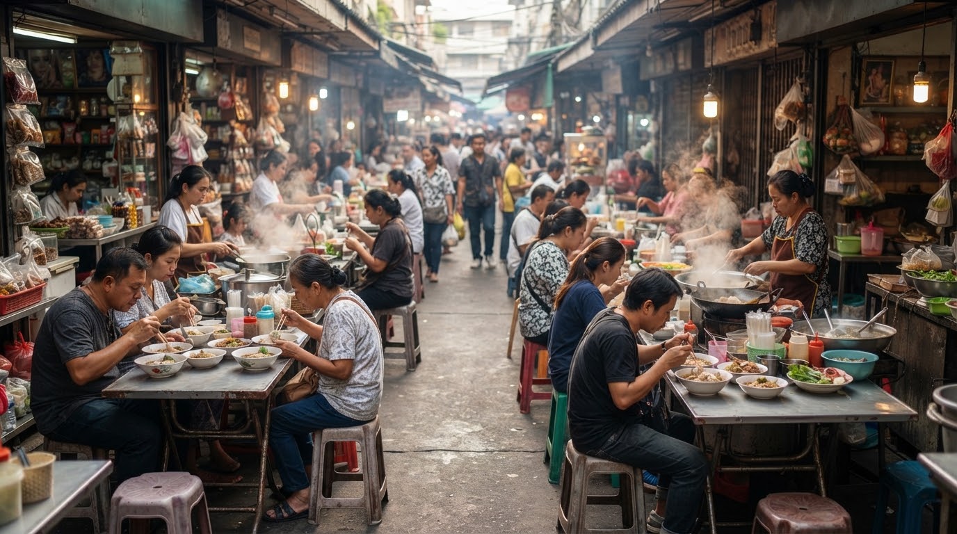 Wang Lang Market riverside Bangkok
