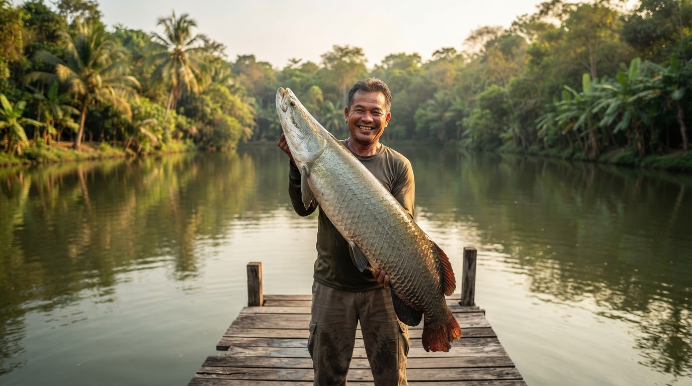 Amazon BKK Fishing Park giant fish lake
