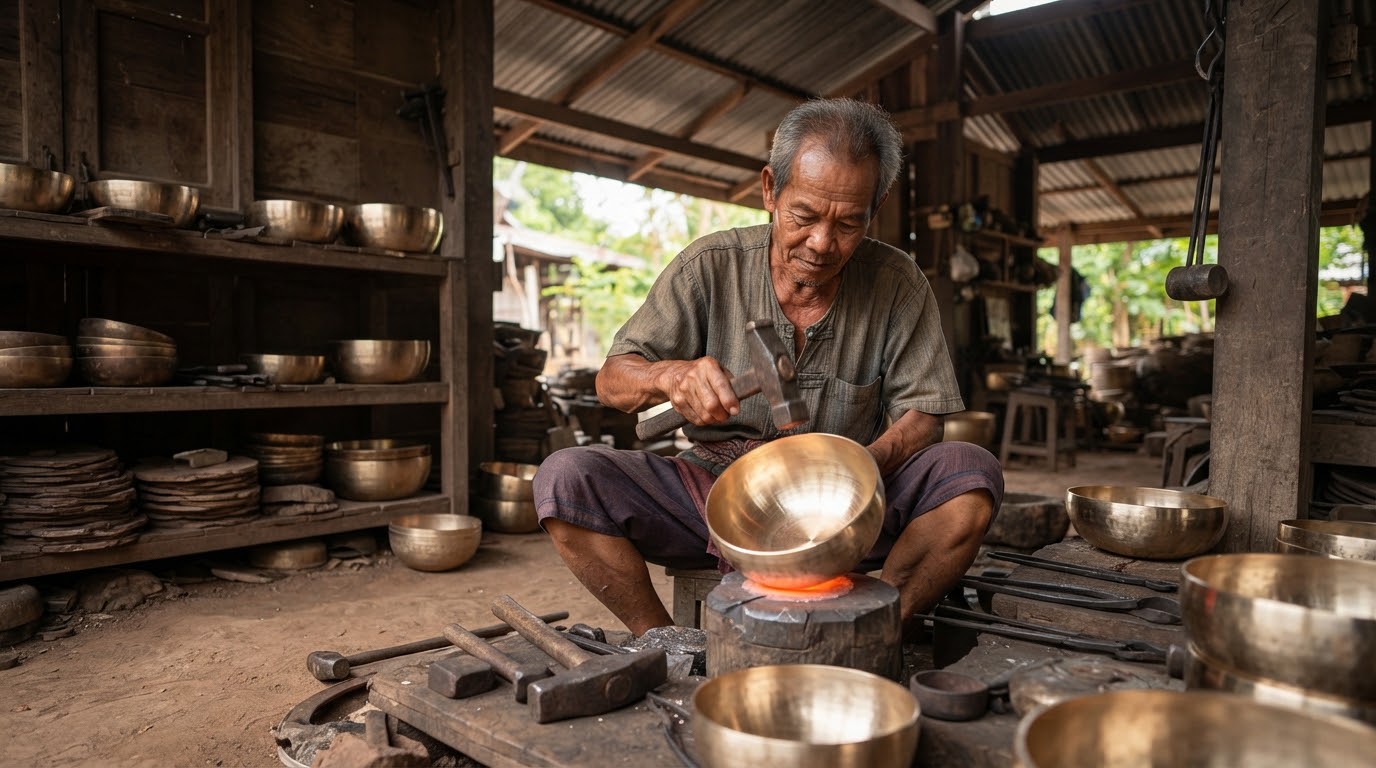 Baan Bu bronze bowl village