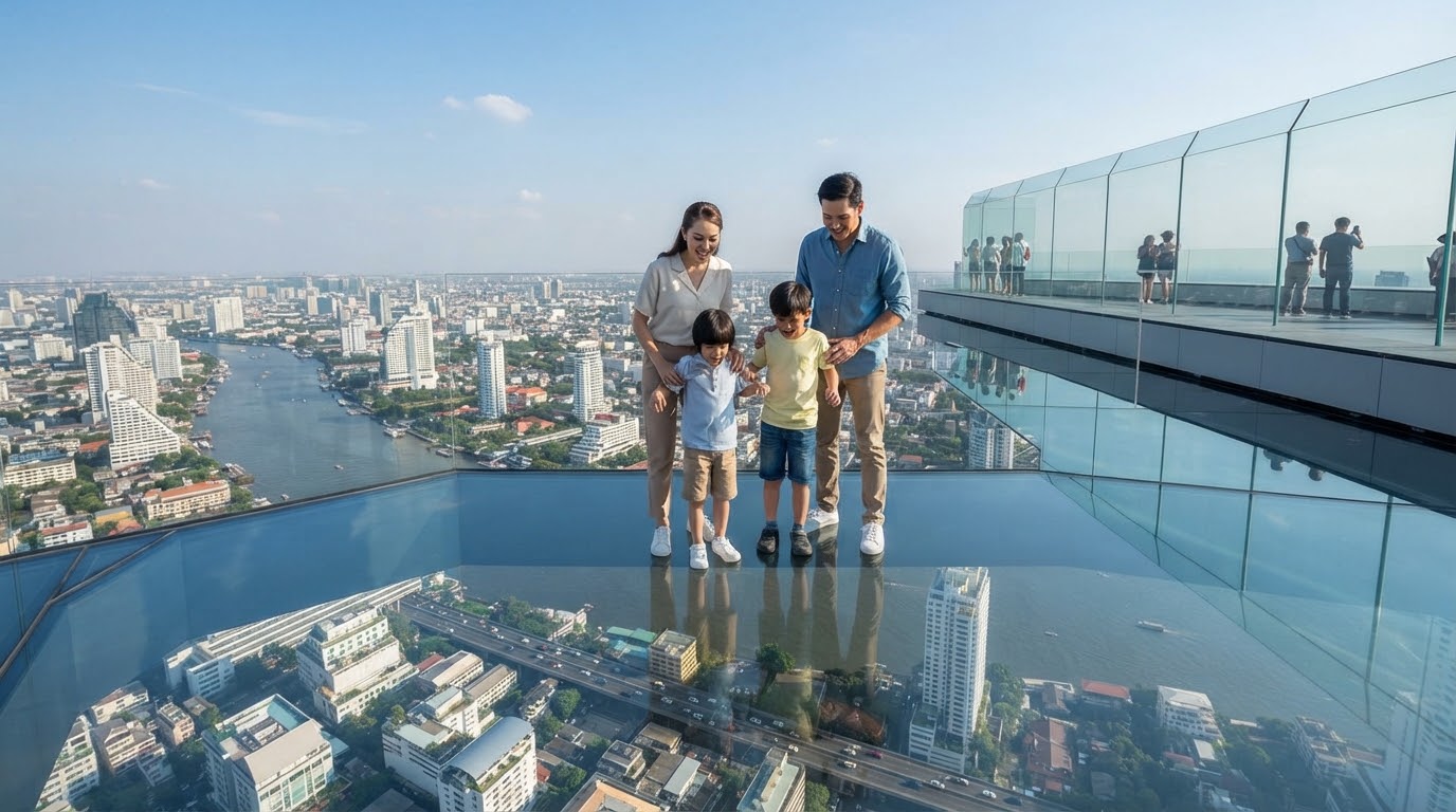 King Power Mahanakhon SkyWalk glass floor