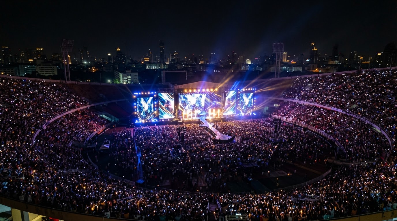 The Weeknd concert Rajamangala Stadium Bangkok