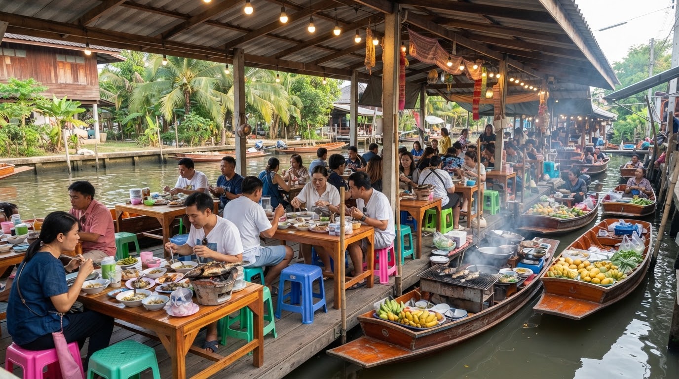 Taling Chan floating market