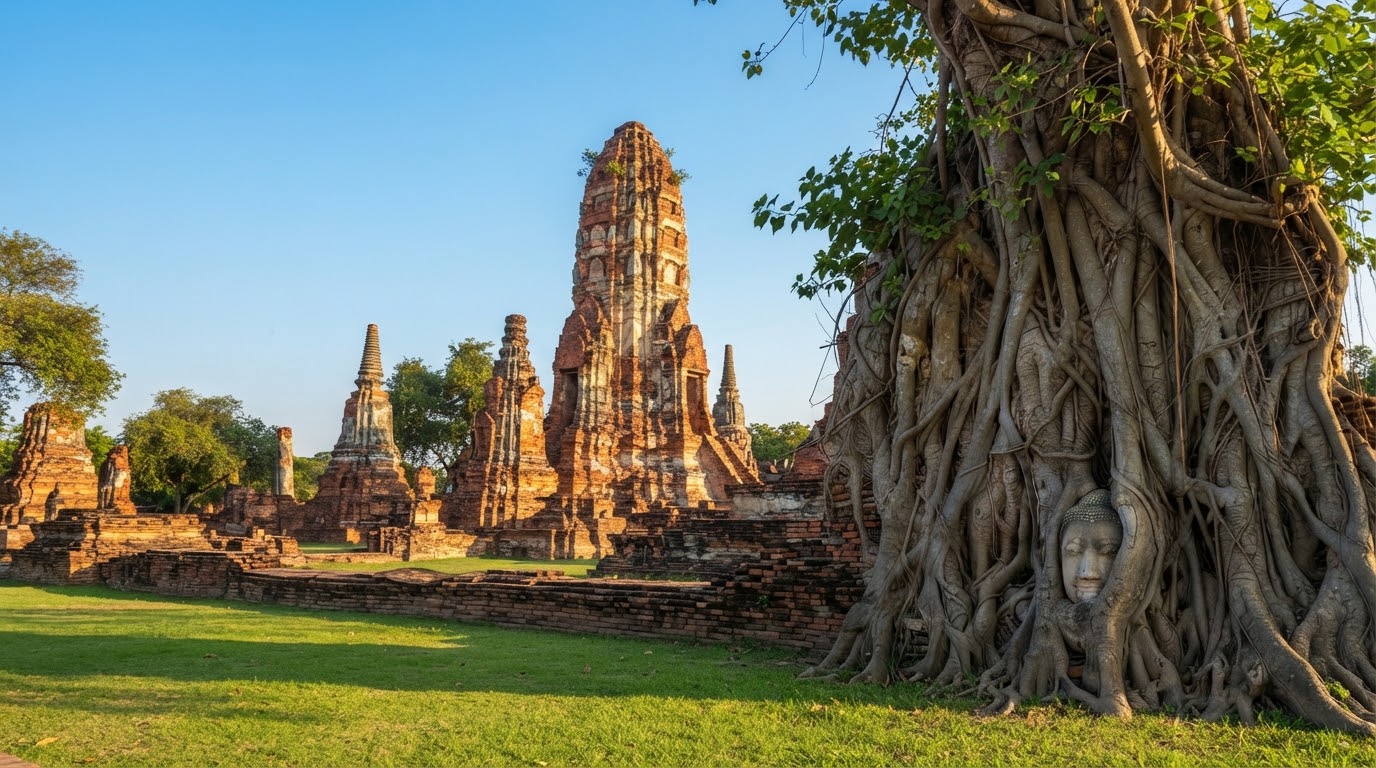 Ayutthaya ancient temple ruins