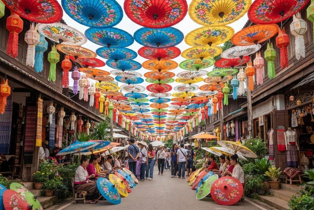 Bo Sang Umbrella Festival Chiang Mai