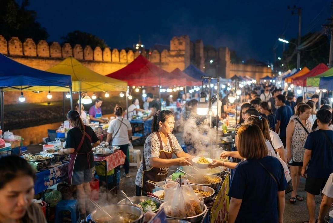 Chang Phueak Gate Night Market Chiang Mai