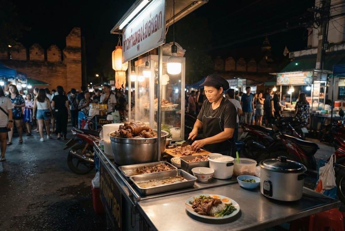 Chiang Mai night market food stalls Chiang Mai