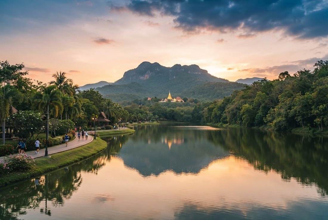 Chiang Mai University & Ang Kaew Reservoir Chiang Mai