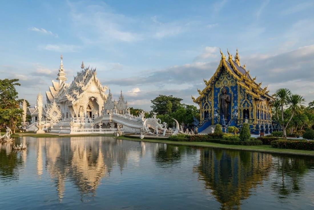 Chiang Rai: White Temple & Blue Temple Chiang Mai