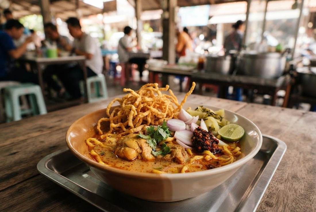 Khao soi curry noodles Chiang Mai