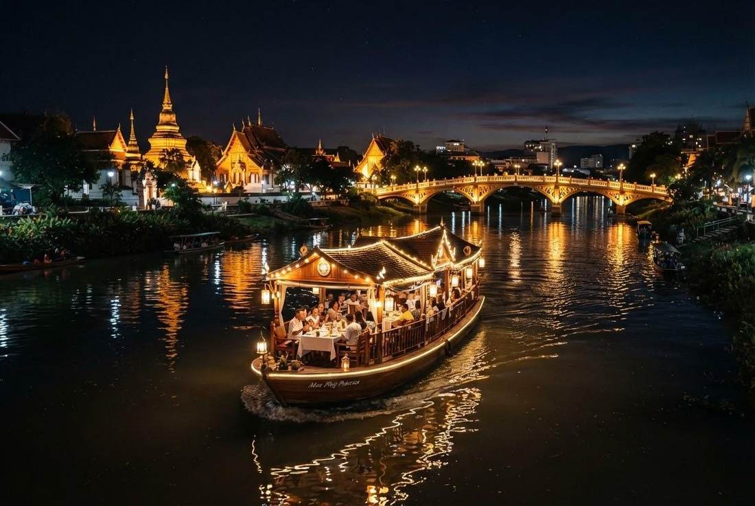 Ping River dinner cruise Chiang Mai