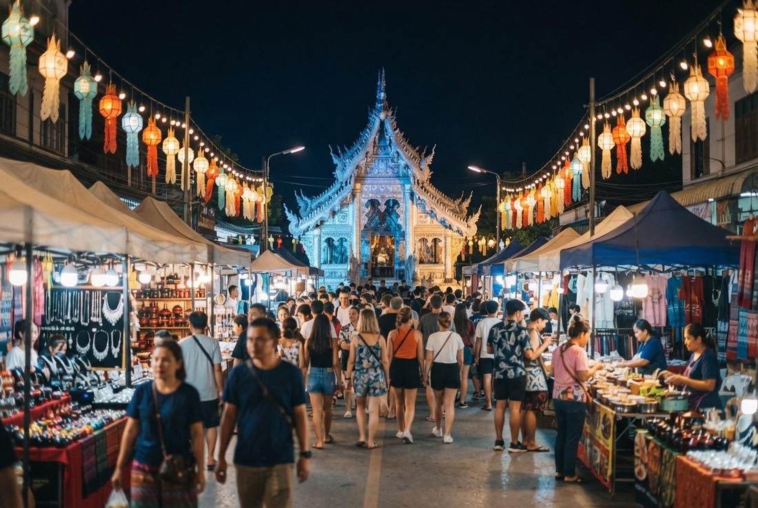Saturday Walking Street (Wua Lai) Chiang Mai