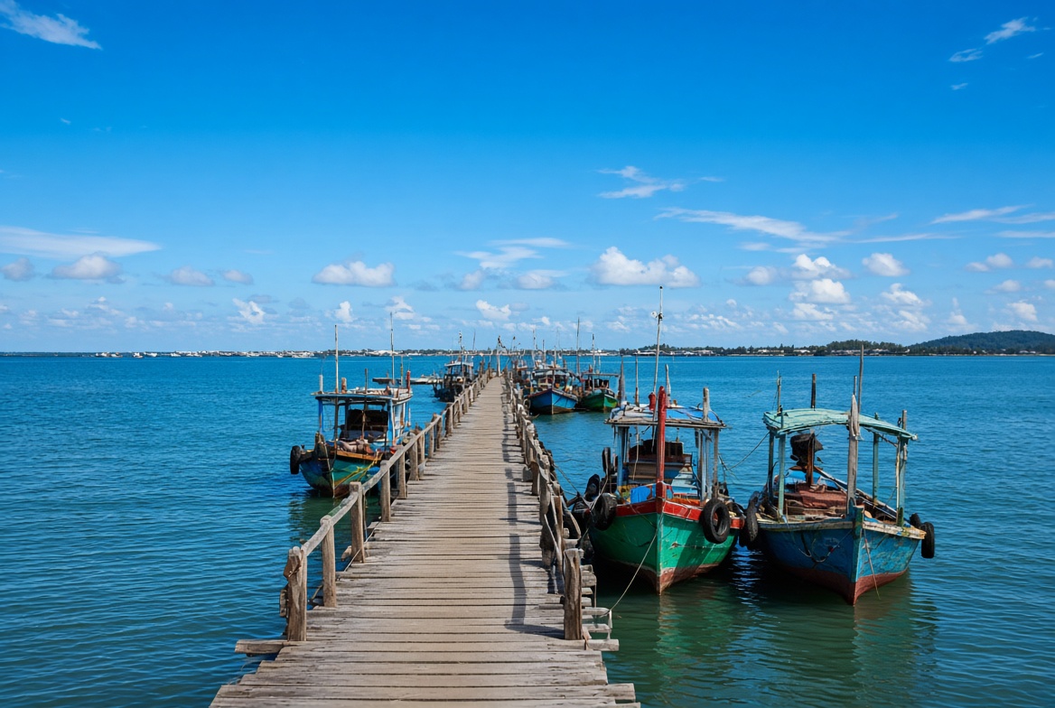 Pak Nam Pran Fishing Town Pranburi Hua Hin