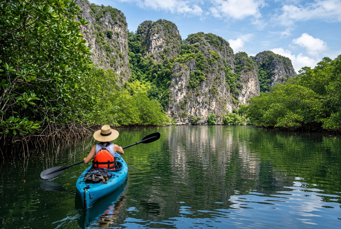 Kayaking at Sam Roi Yot Hua Hin