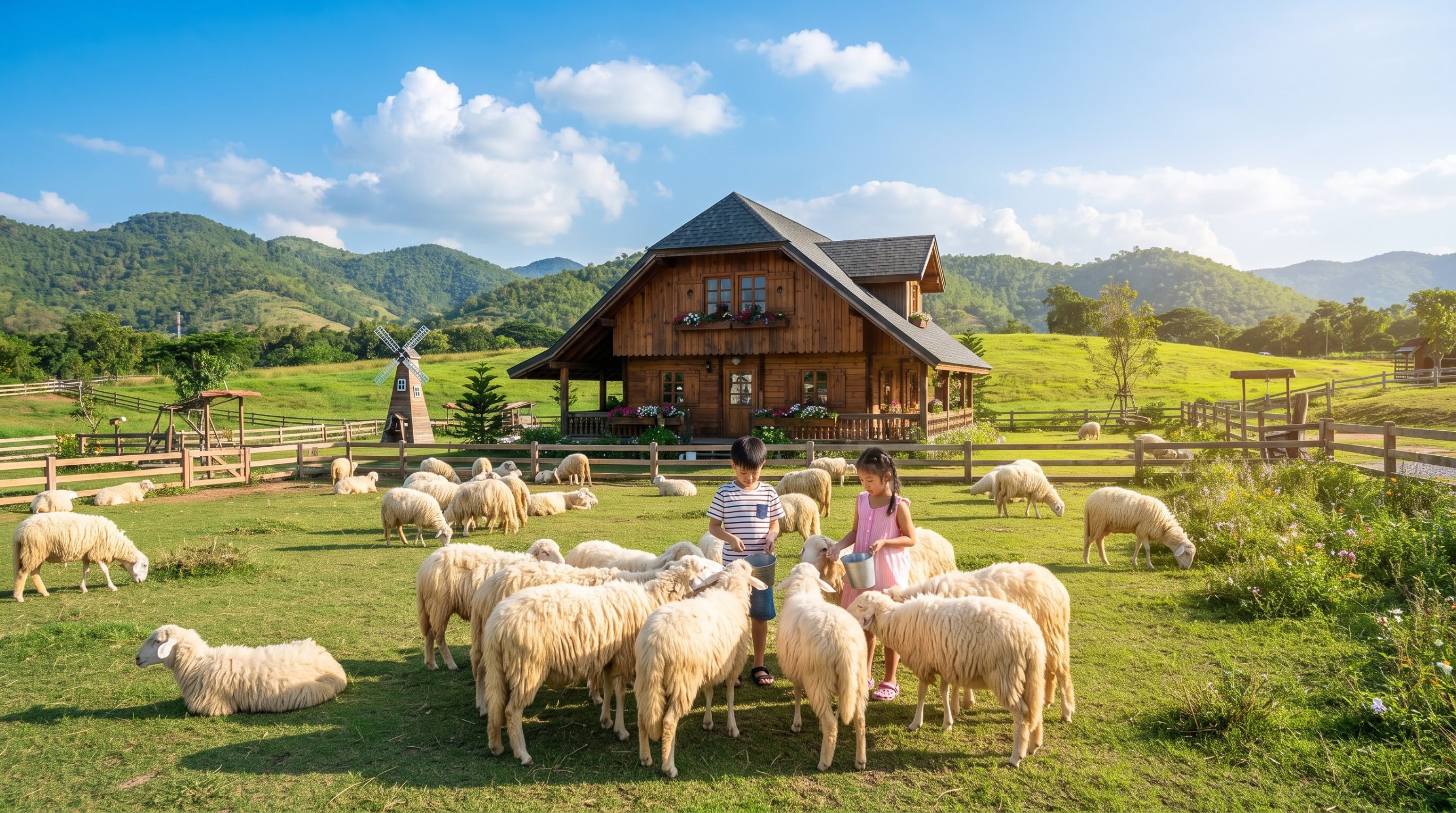 Swiss Sheep Farm & Santorini Park Hua Hin