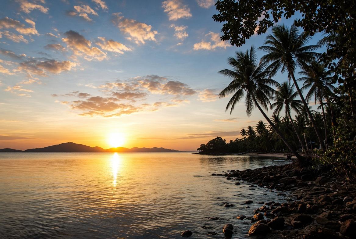 Sunset on Klong Prao Beach Koh Chang
