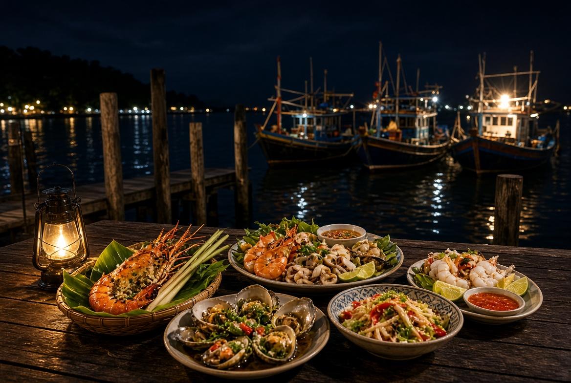 Dinner on Bang Bao Pier Koh Chang