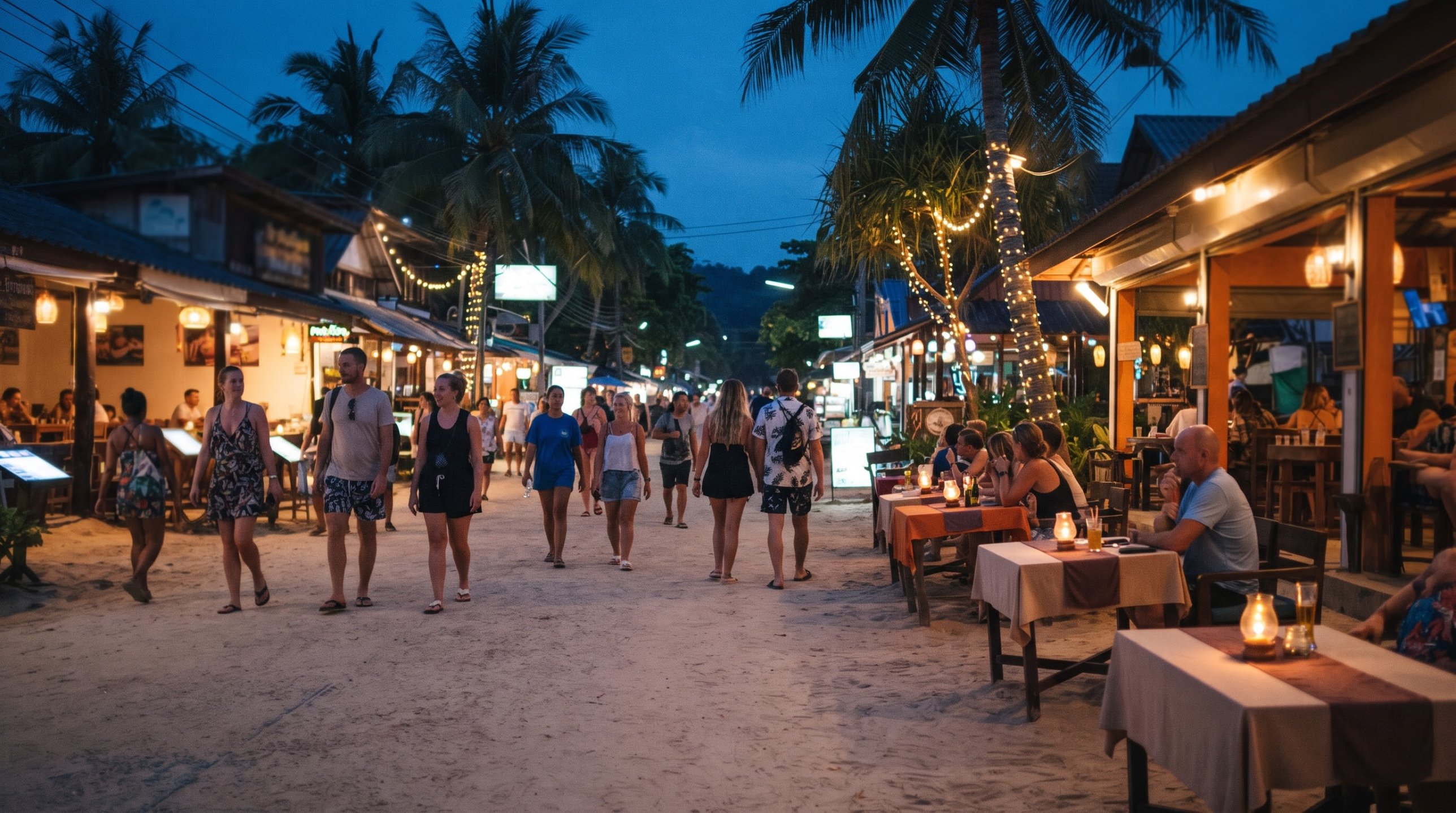 Long Beach at Night Koh Lanta