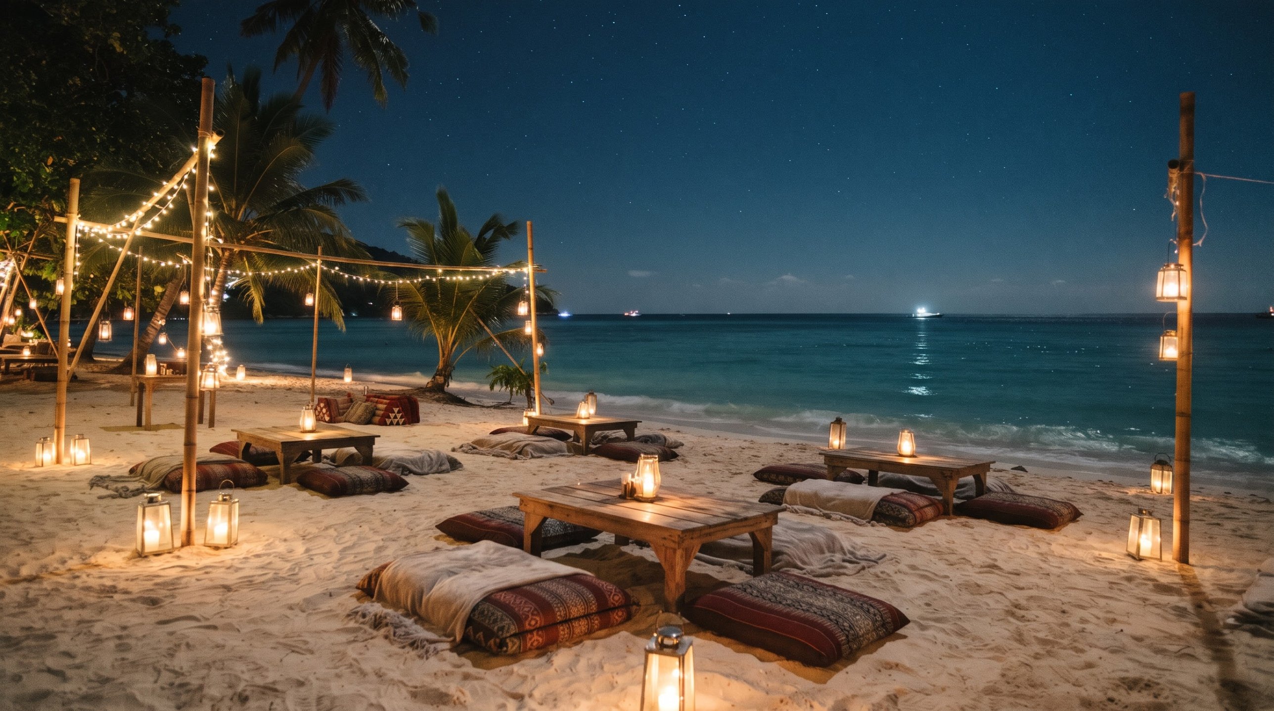 Beach Bars on Pattaya Beach Koh Lipe