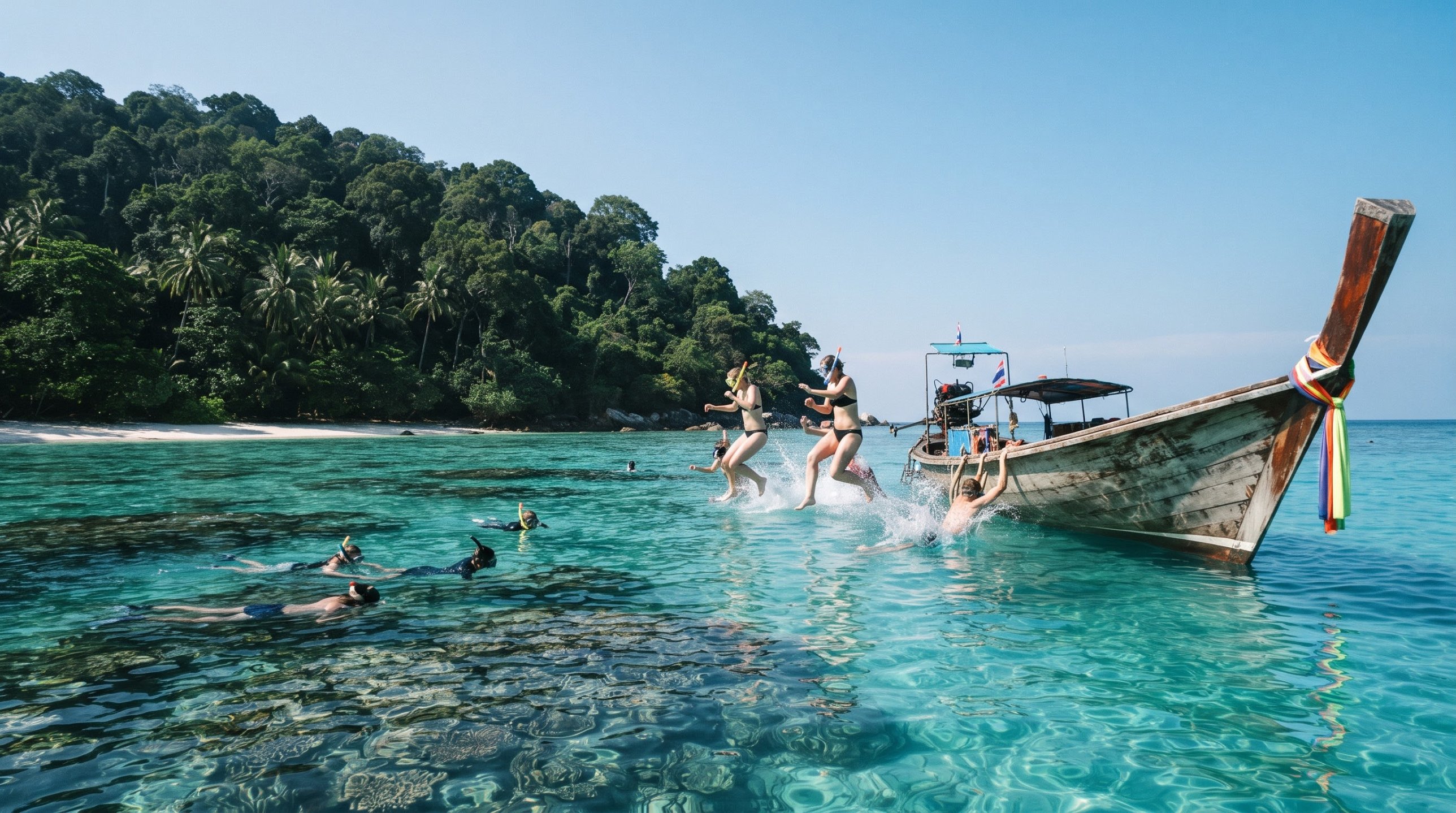 Island-Hopping Snorkel Trip by Long-Tail Koh Lipe