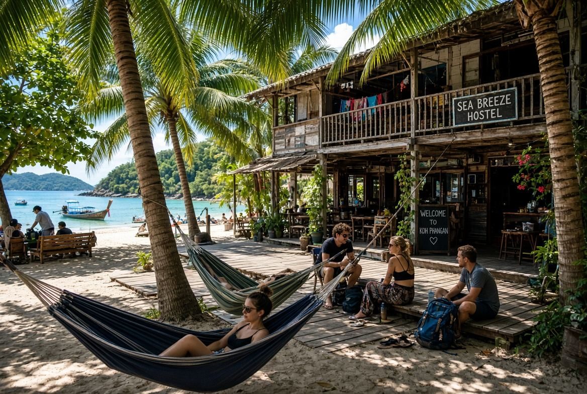 Social hostels and budget stays Koh Phangan