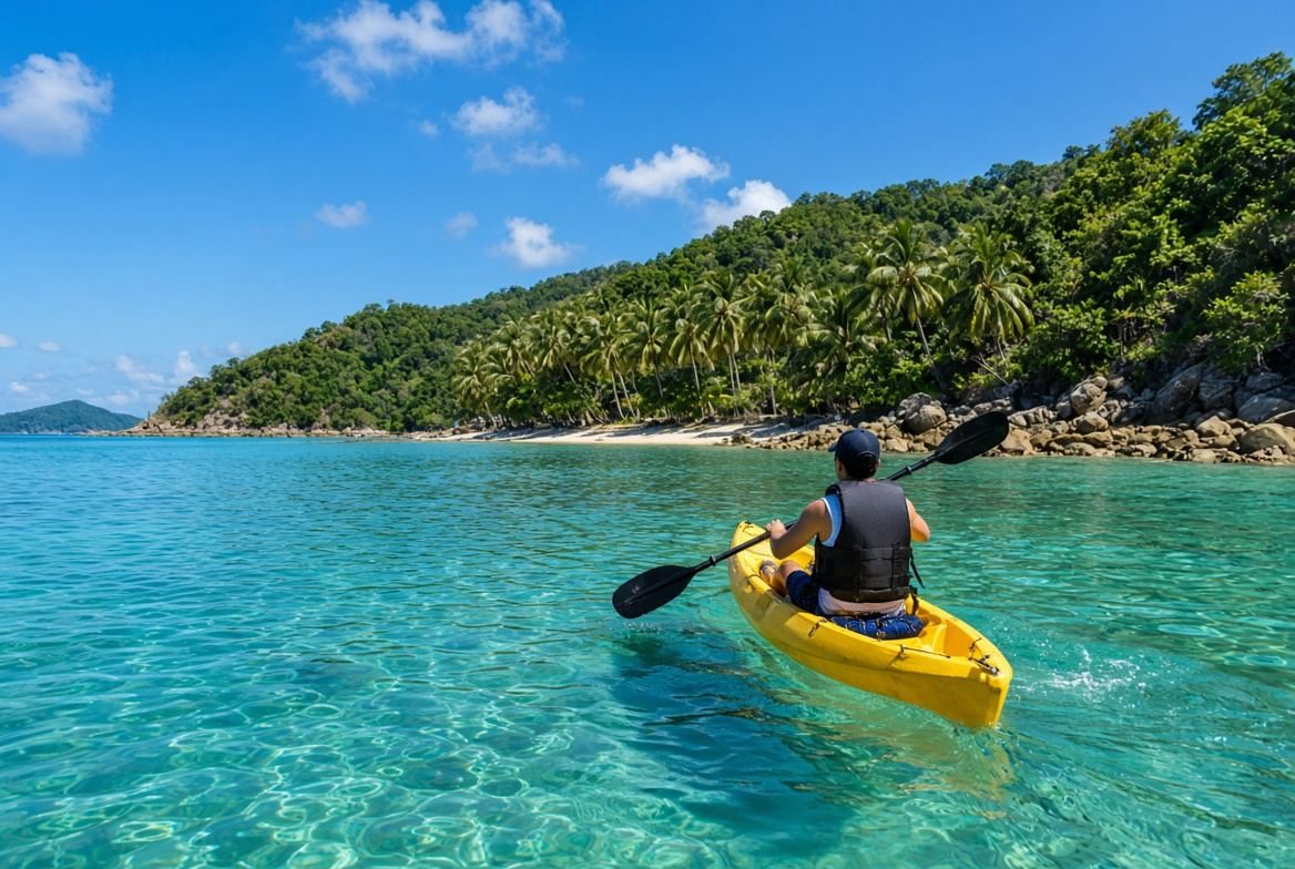 Kayak around the bays Thong Nai Pan Koh Phangan