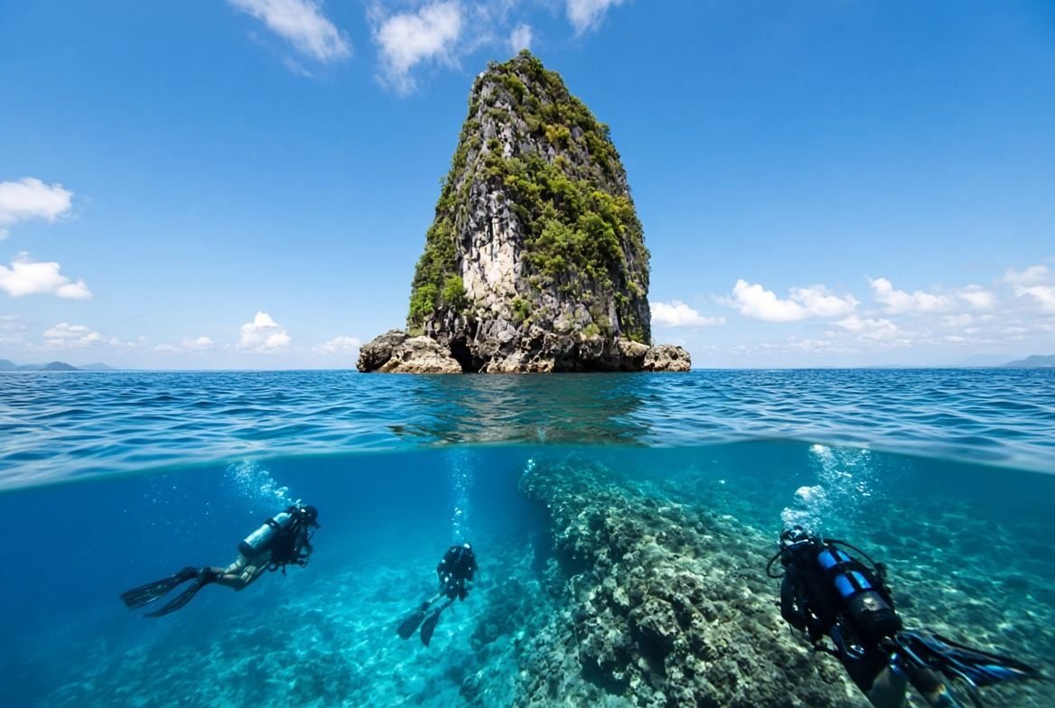 Sail Rock dive trips Chaloklum Koh Phangan