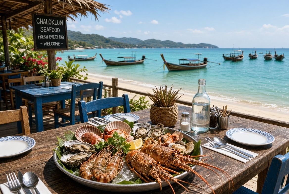 Seafood in Chaloklum Koh Phangan