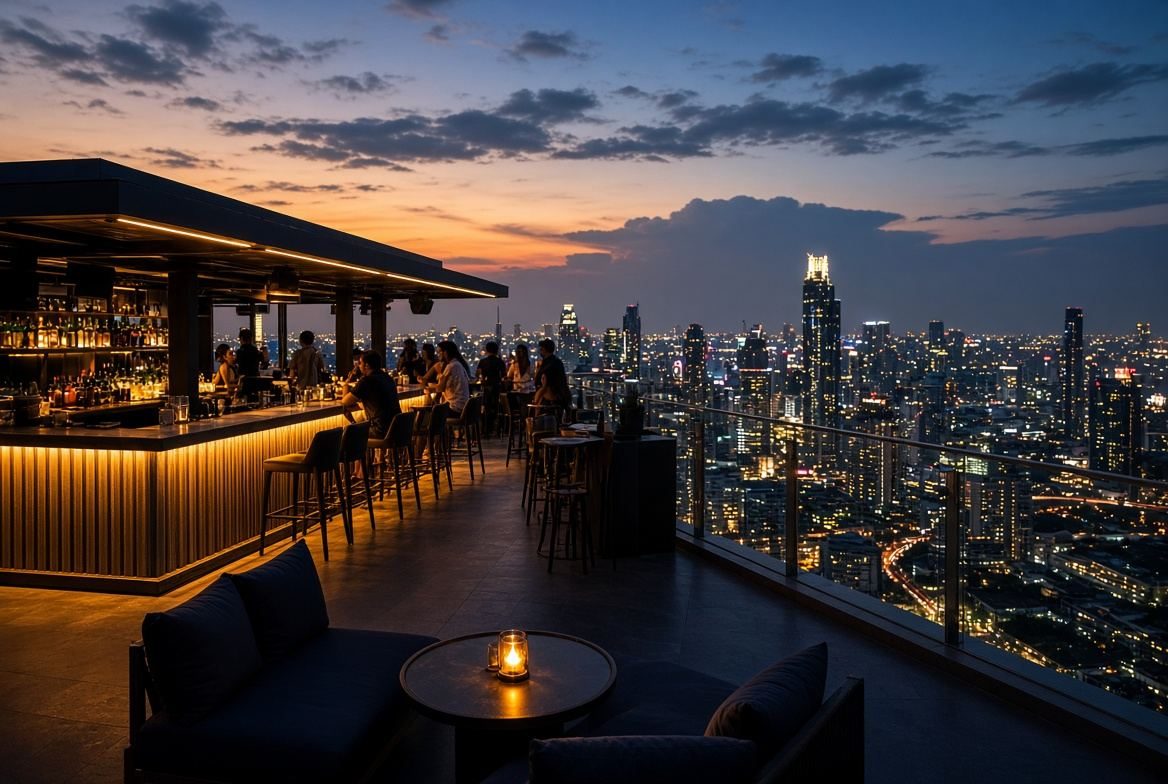 Rooftop bars: Bangkok Koh Phangan