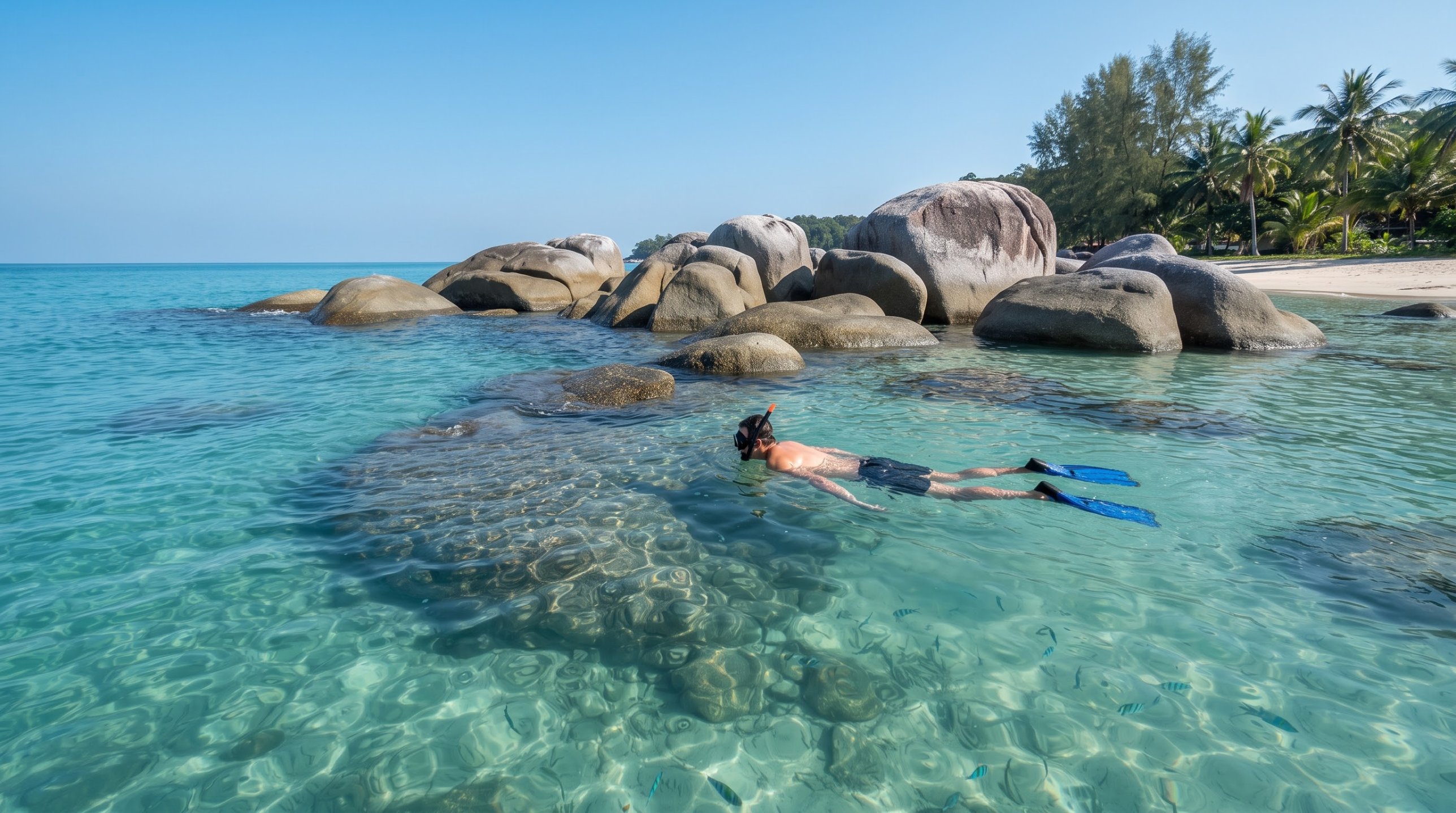 Snorkelling the Rocks Ao Thian Koh Samet