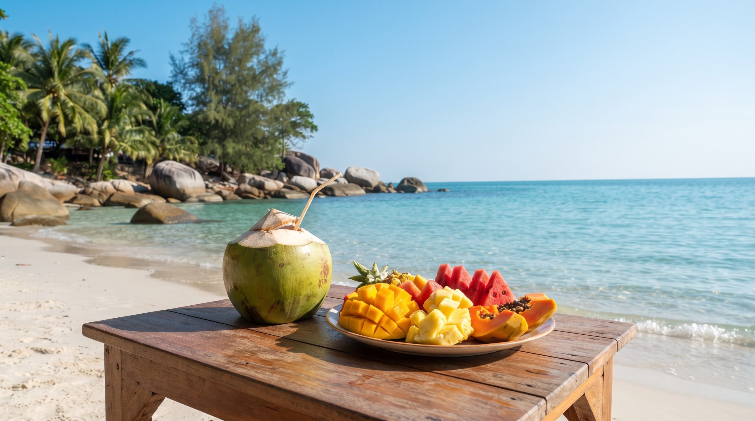 Fresh Coconuts & Fruit Koh Samet