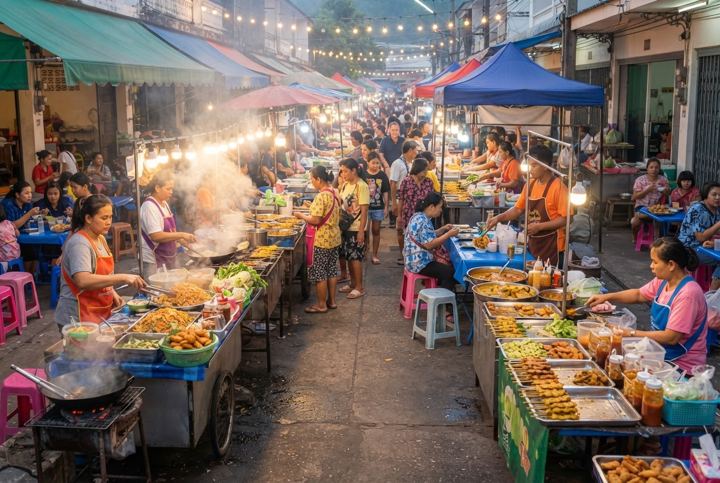 Nathon Night Food Market West Coast Koh Samui