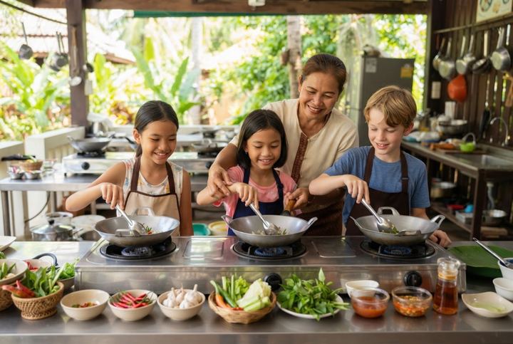 Family Thai Cooking Class Koh Samui