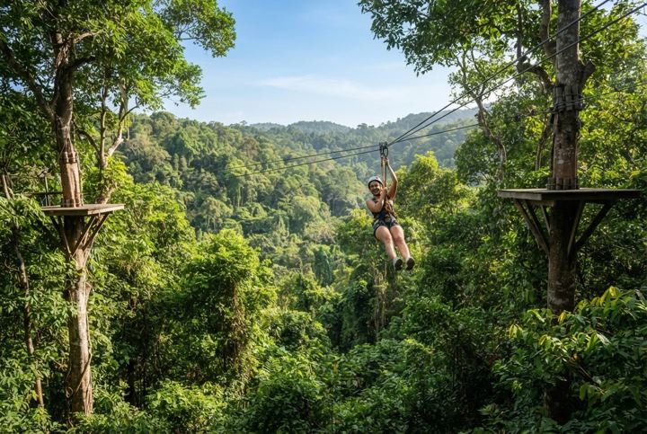 Jungle Zipline Koh Samui tour