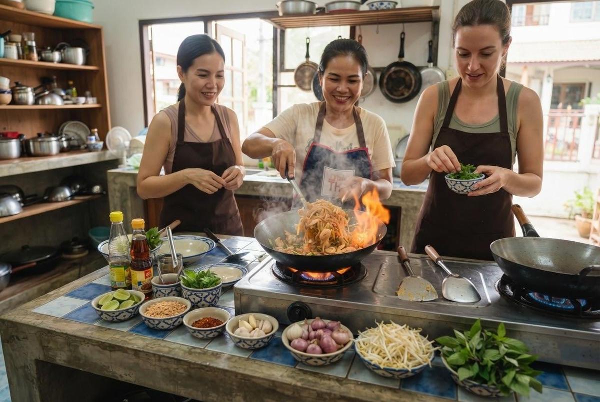 Private Thai cooking class local home Pattaya