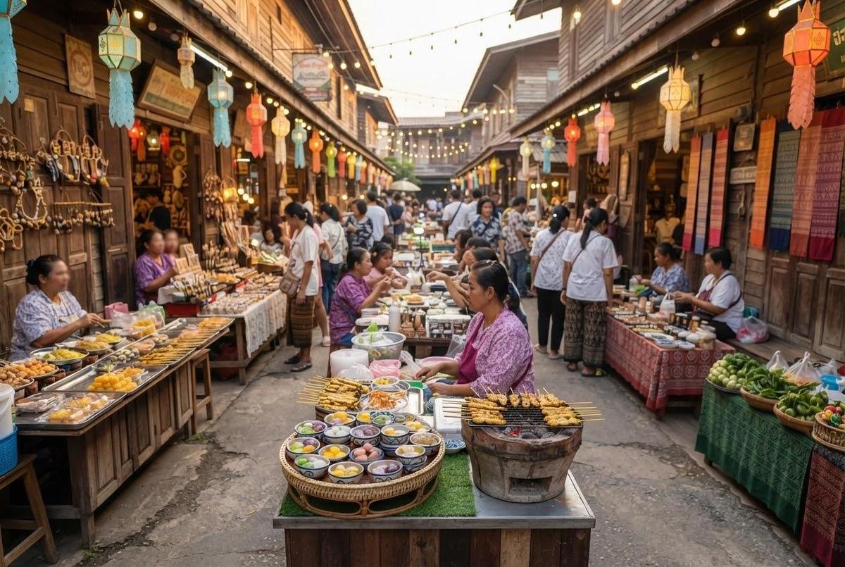 Chak Ngaeo Heritage Village Saturday market