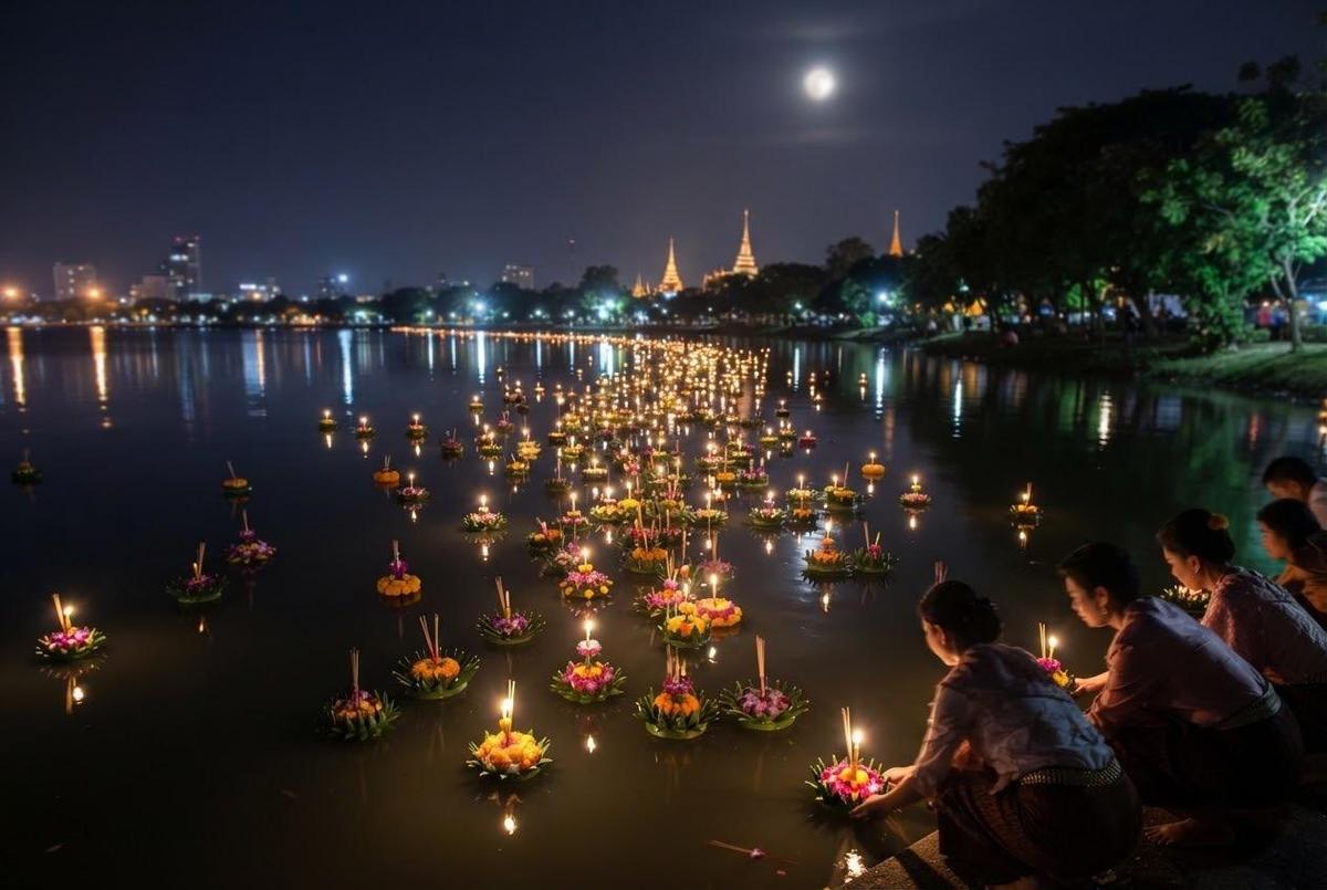 Loy Krathong Pattaya Floating Market