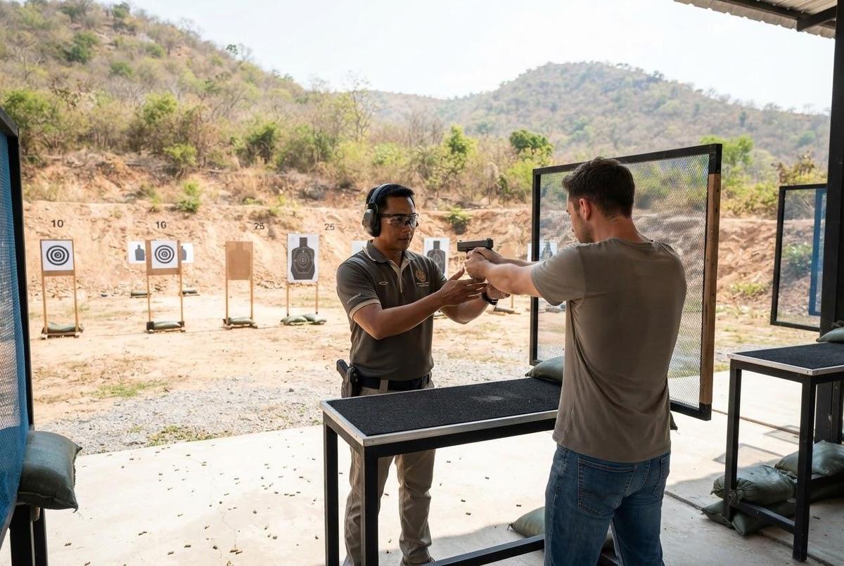 Shooting range experience Pattaya