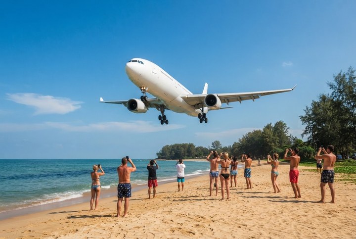 Mai Khao Beach plane spotting