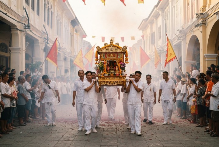 Phuket Vegetarian Festival procession